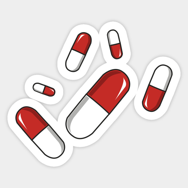 Pills party Pills Sticker TeePublic